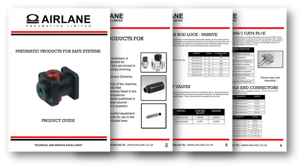 Pneumatic Products for Safe Systems Airlane Pneumatics Ltd